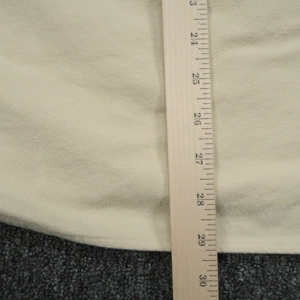 Buck Mason Shirt Mens Extra Large Beige Long Sleeve Flannel Two Pocket XL - Picture 8 of 10